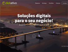 Tablet Screenshot of clickativo.com.br